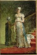 Francois Gerard Portrait of Caroline Murat descending the staircase of Elysee Palace oil painting